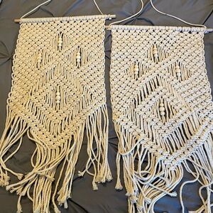 Set of 2 Macramé Wall Hangings
